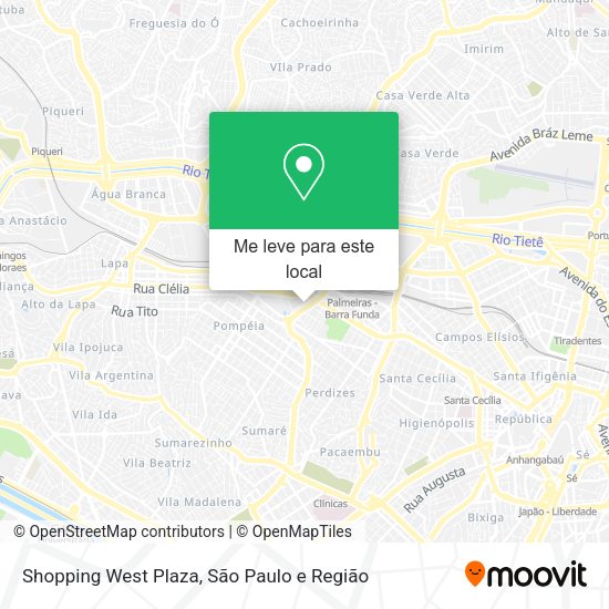 Shopping West Plaza mapa