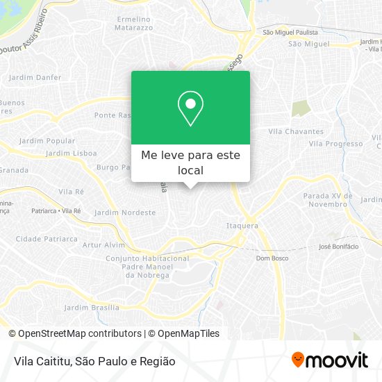 Vila Caititu mapa