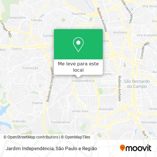 Jardim Independência mapa