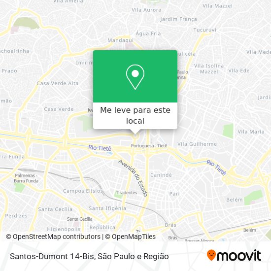 Santos-Dumont 14-Bis mapa