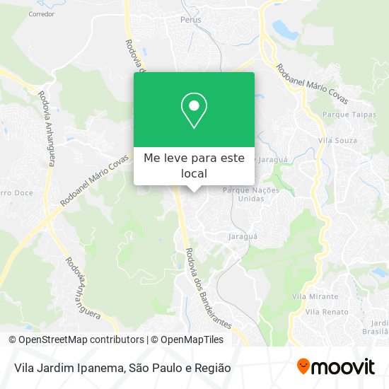 Vila Jardim Ipanema mapa