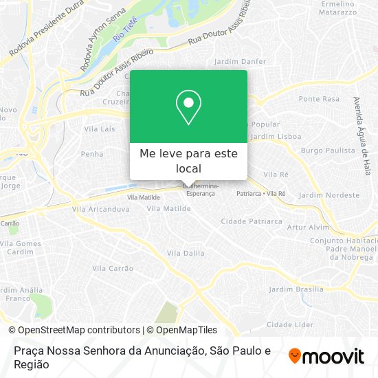 Praça Nossa Senhora da Anunciação mapa