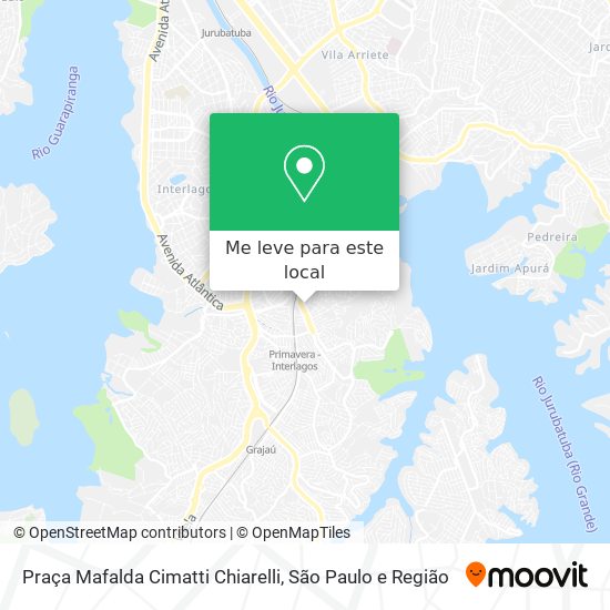 Praça Mafalda Cimatti Chiarelli mapa