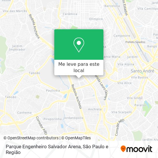 Parque Engenheiro Salvador Arena mapa