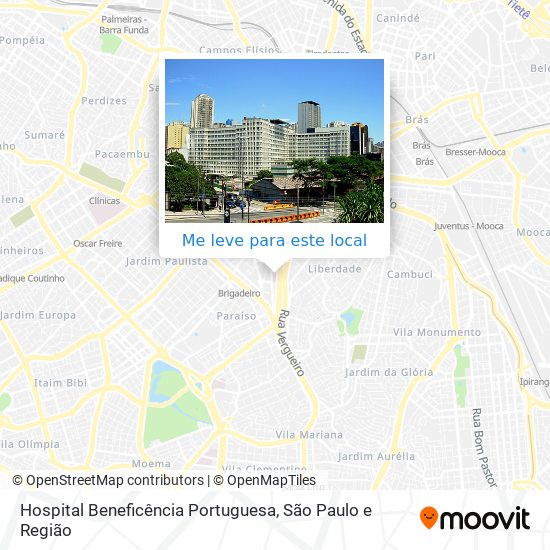 Hospital Beneficência Portuguesa mapa