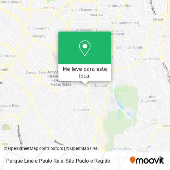 Parque Lina e Paulo Raia mapa