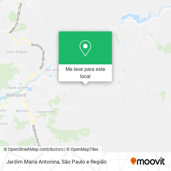 Jardim Maria Antonina mapa