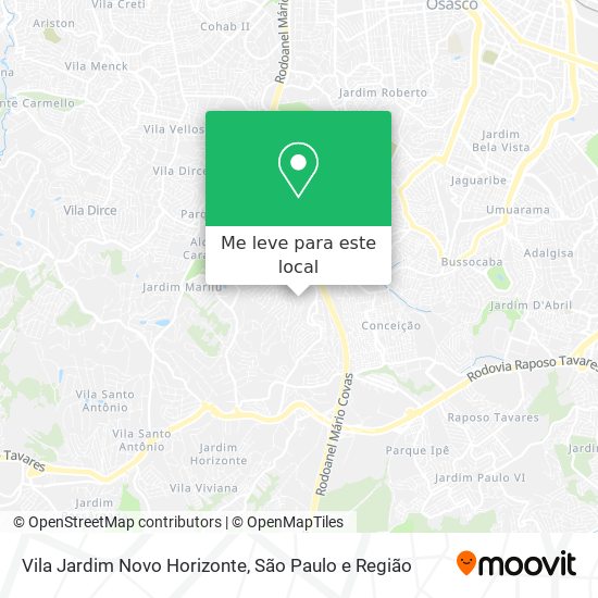 Vila Jardim Novo Horizonte mapa