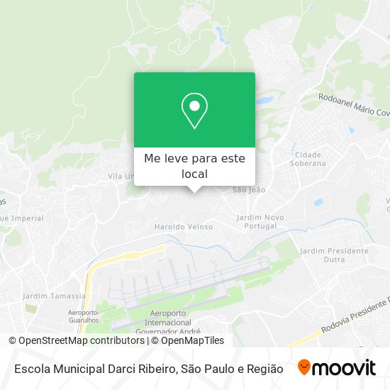 Escola Municipal Darci Ribeiro mapa