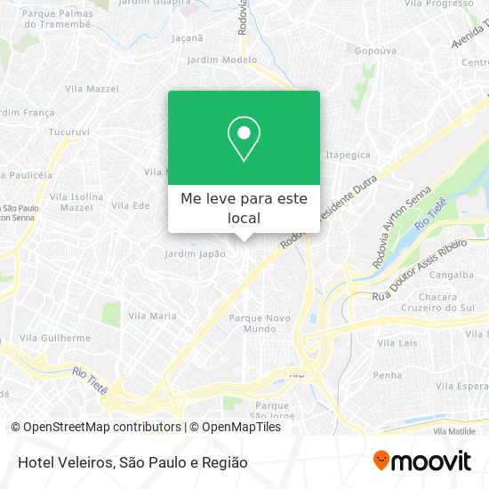 Hotel Veleiros mapa