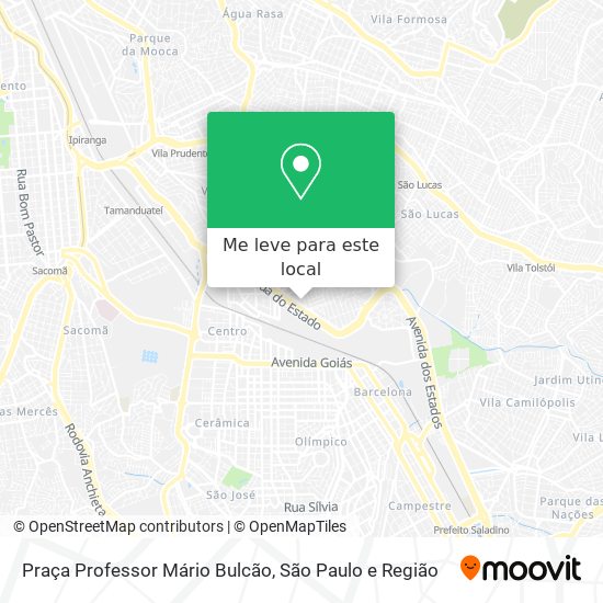Praça Professor Mário Bulcão mapa