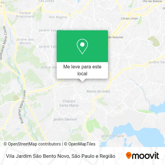 Vila Jardim São Bento Novo mapa