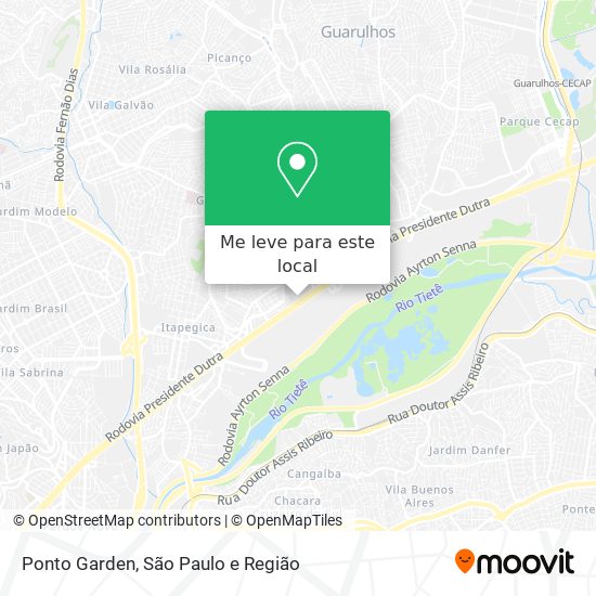 Ponto Garden mapa