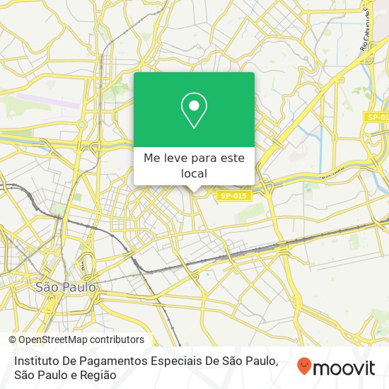 Instituto De Pagamentos Especiais De São Paulo mapa