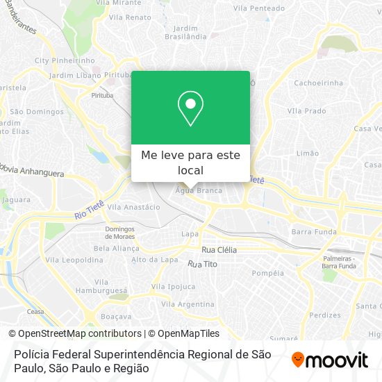 Polícia Federal Superintendência Regional de São Paulo mapa
