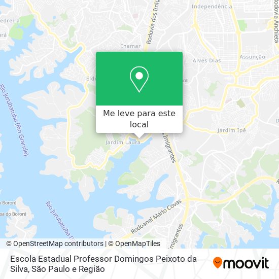 Escola Estadual Professor Domingos Peixoto da Silva mapa