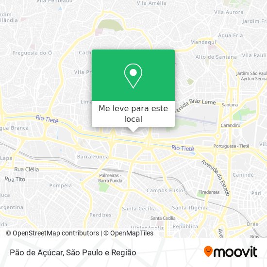 Pão de Açúcar mapa