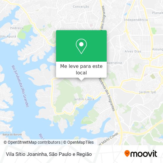 Vila Sítio Joaninha mapa