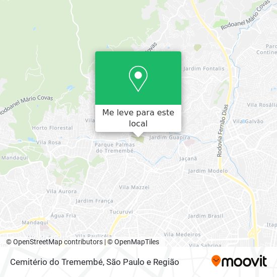 Cemitério do Tremembé mapa