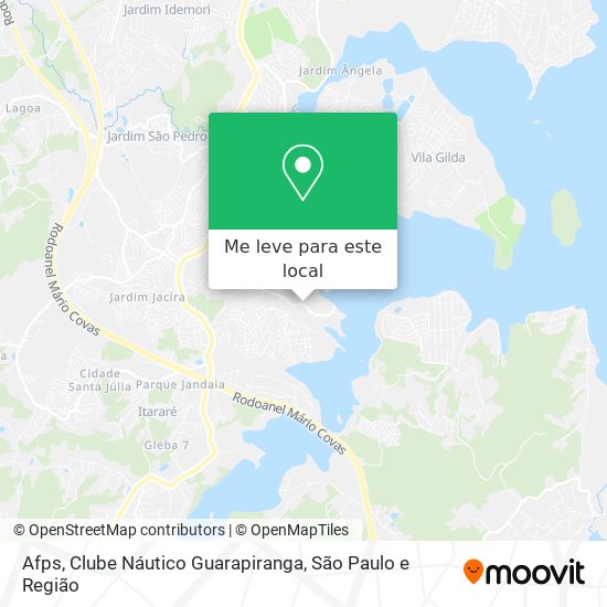 Afps, Clube Náutico Guarapiranga mapa