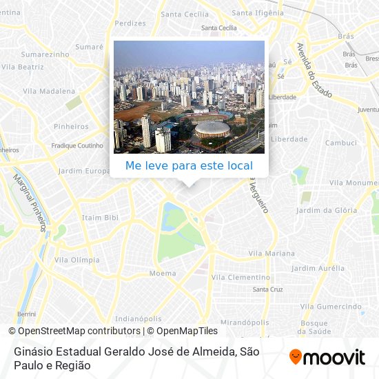 Ginásio Estadual Geraldo José de Almeida mapa