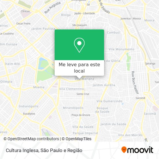 Cultura Inglesa mapa