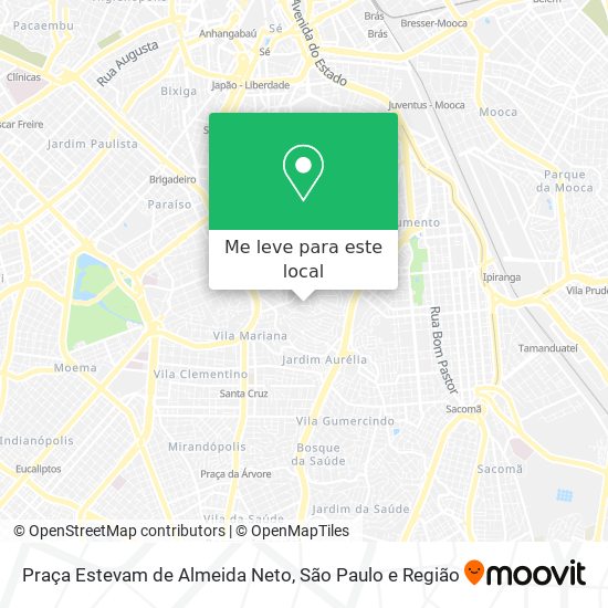 Praça Estevam de Almeida Neto mapa