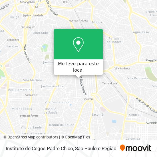 Instituto de Cegos Padre Chico mapa