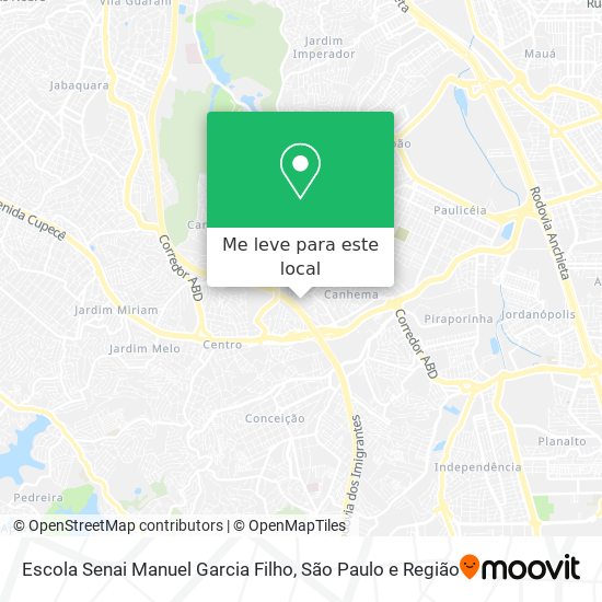 Escola Senai Manuel Garcia Filho mapa