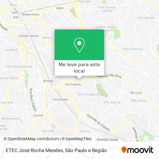 ETEC José Rocha Mendes mapa