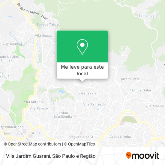 Vila Jardim Guarani mapa