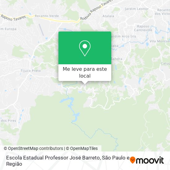 Escola Estadual Professor José Barreto mapa