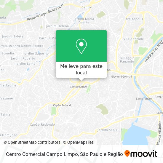 Centro Comercial Campo Limpo mapa