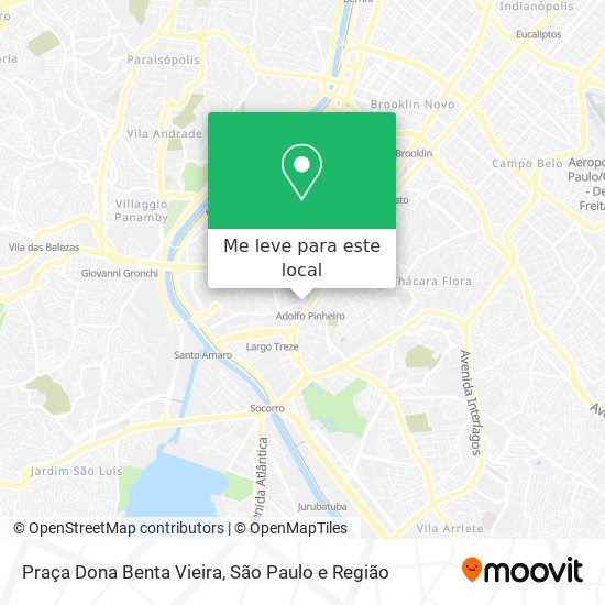 Praça Dona Benta Vieira mapa