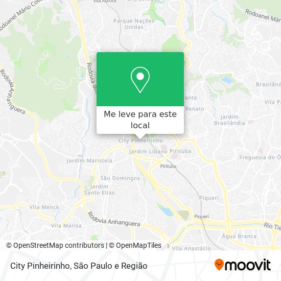 City Pinheirinho mapa