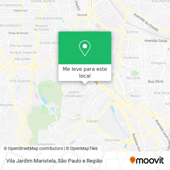 Vila Jardim Maristela mapa