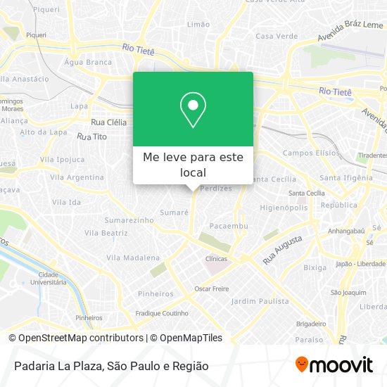 Padaria La Plaza mapa