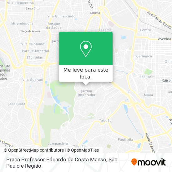 Praça Professor Eduardo da Costa Manso mapa