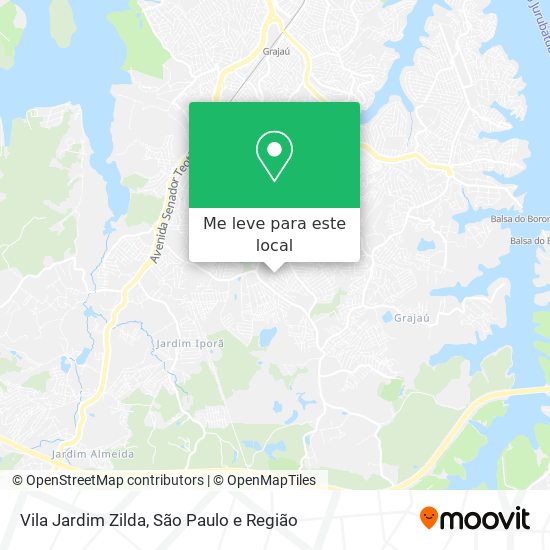 Vila Jardim Zilda mapa