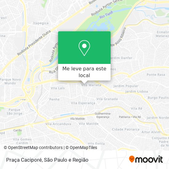 Praça Caciporé mapa