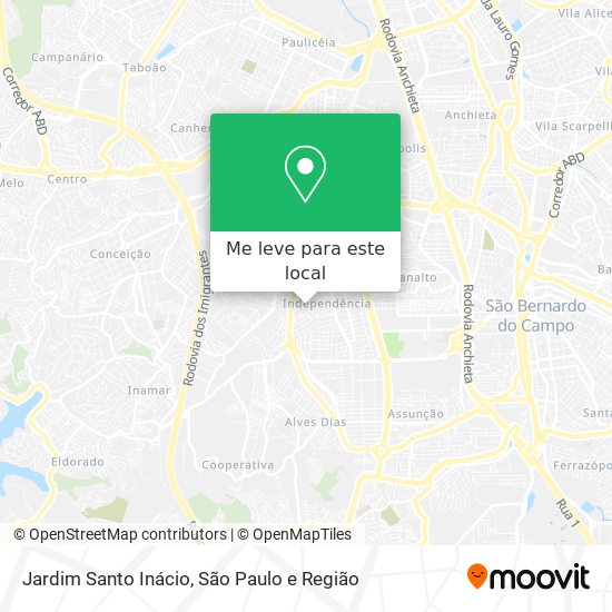 Jardim Santo Inácio mapa