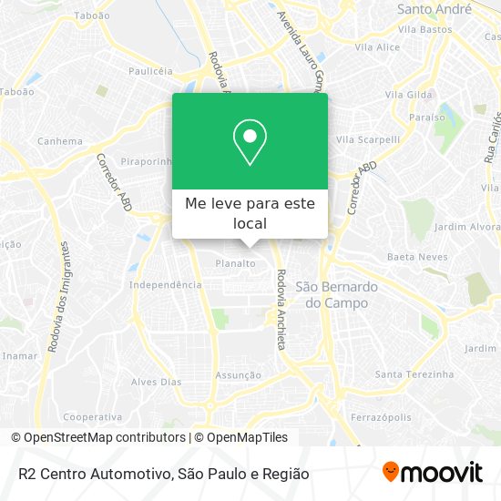 R2 Centro Automotivo mapa