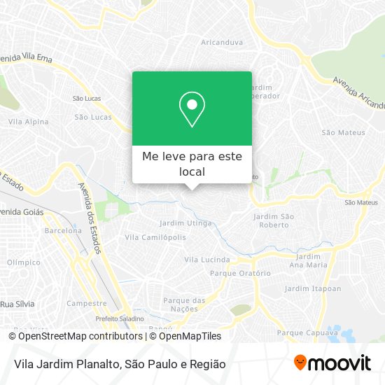 Vila Jardim Planalto mapa