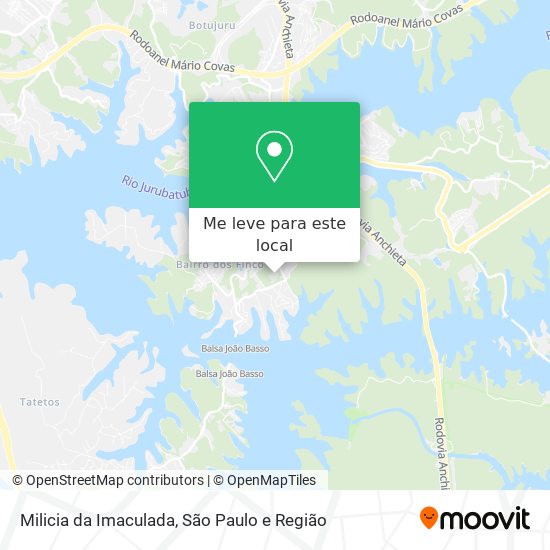 Milicia da Imaculada mapa
