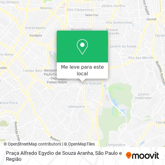 Praça Alfredo Egydio de Souza Aranha mapa