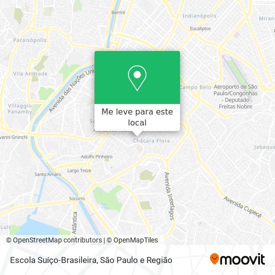 Escola Suíço-Brasileira mapa