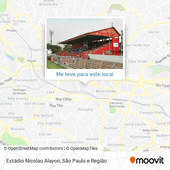 Estádio Nicolau Alayon mapa