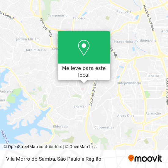 Vila Morro do Samba mapa