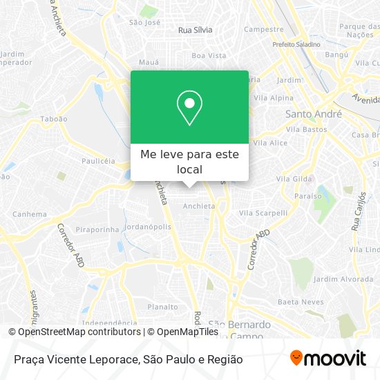 Praça Vicente Leporace mapa