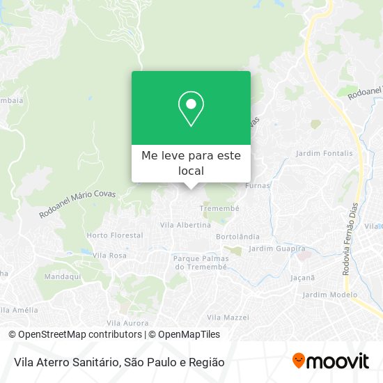 Vila Aterro Sanitário mapa